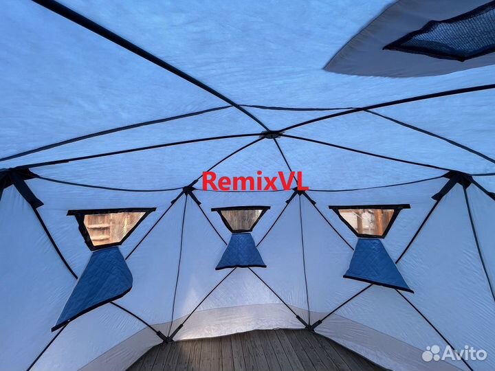 Акция Палатка Куб Автомат Синяя 330х330х210 +Видео