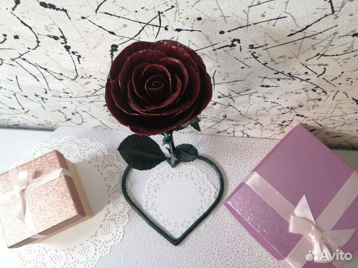 Роза из металла