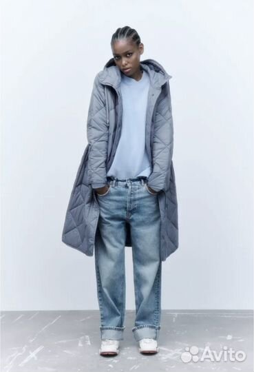 Стеганое пальто Zara