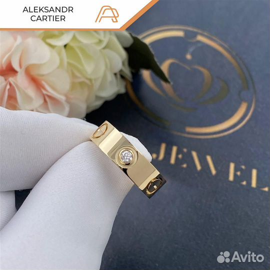 Кольцо Cartier Love, 3 бриллианта 0,31ct