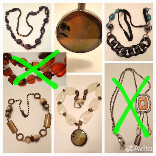 Бижутерия, винтаж, Натура кольца колье браслеты
