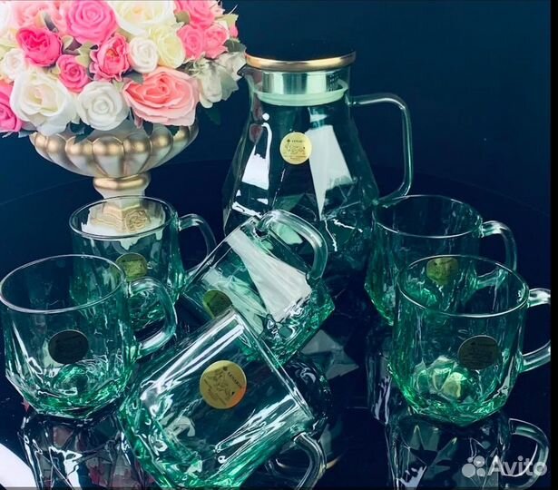 Кувшин (заварник ) с кружками