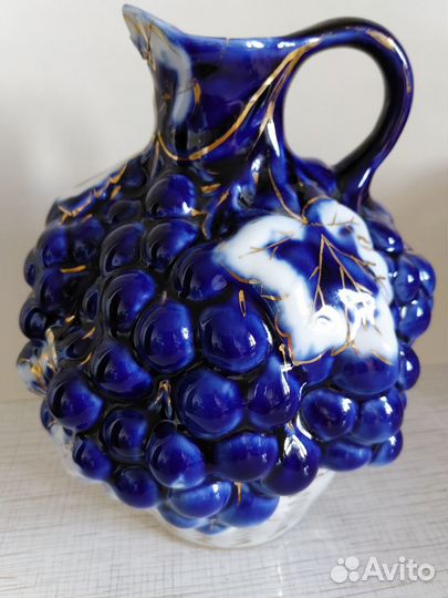Ваза кувшин Виноград СССР под реставрацию