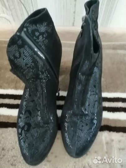 Ботильоны натуральная кожа на каблуке