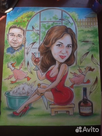 Шаржи и портреты по фото