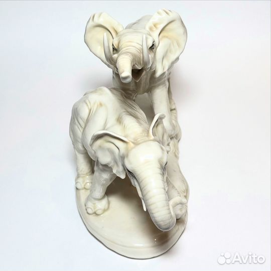 Фарфоровая статуэтка слоны карл энс Karl Ens