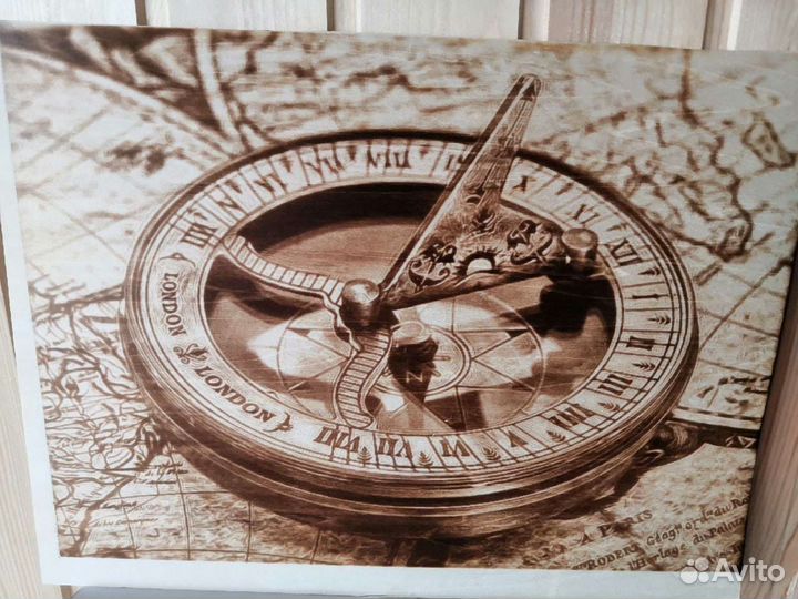 Выжигание портретов на фанере и дереве по фото