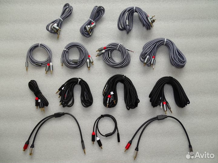 Кабель-переходник mini-jack 3.5 мм - 2x RCA