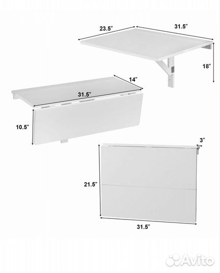 Складной стол IKEA norberg