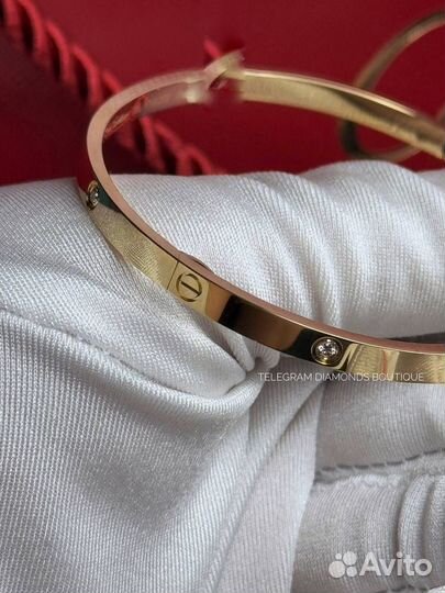 Браслет cartier love small желтое золото 750