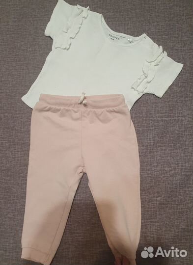 Пакет вещей на девочку 30+ предметов. Рост 74-80