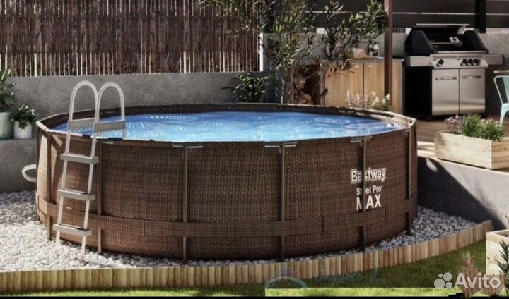 Каркасный бассейн 366 на 100 Ротанг