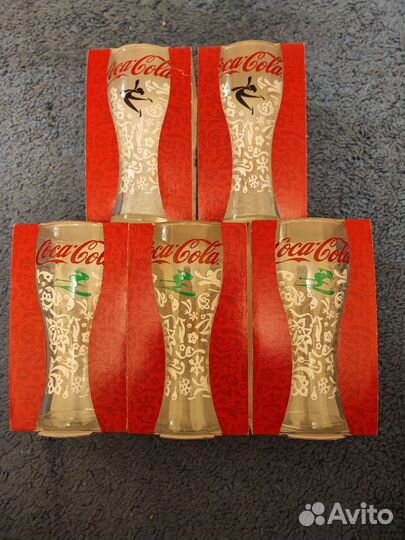 Стаканы coca cola sochi 2014 3 шт