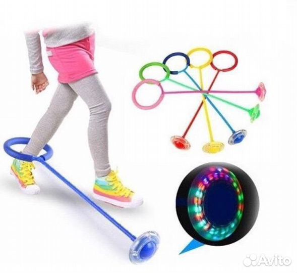 Нейроскакалка светящиеся скакалка на ногу