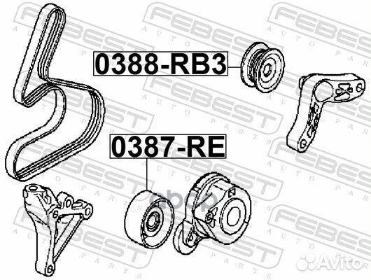 Ролик обводной 0388-RB3 Febest