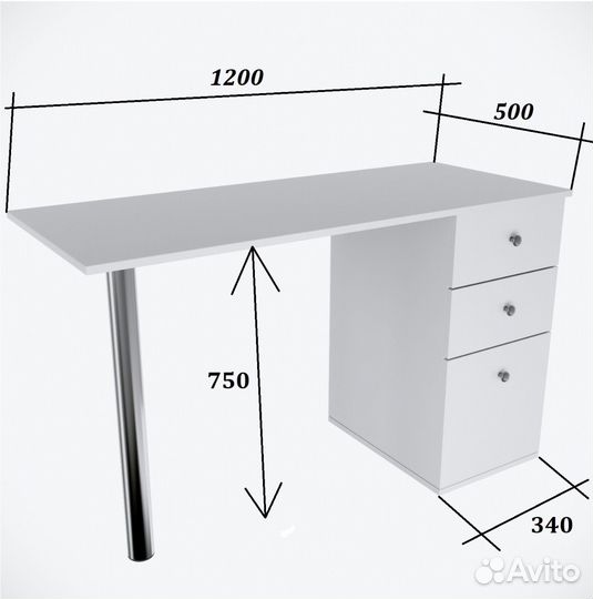 Маникюрный стол с вытяжкой бу