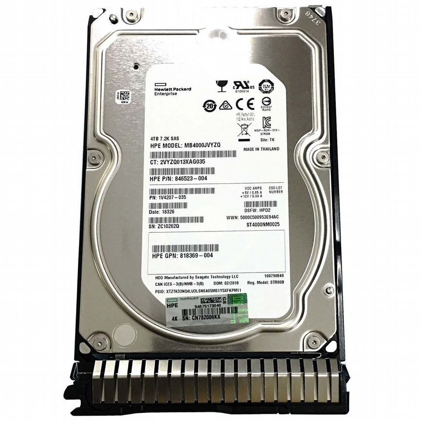 [MB4000JFDSN] Жесткий Диск Hpe 4tb Sas 3.5 Mb4000jfdsn