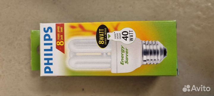 Philips E27.Лампа энергосберегающая