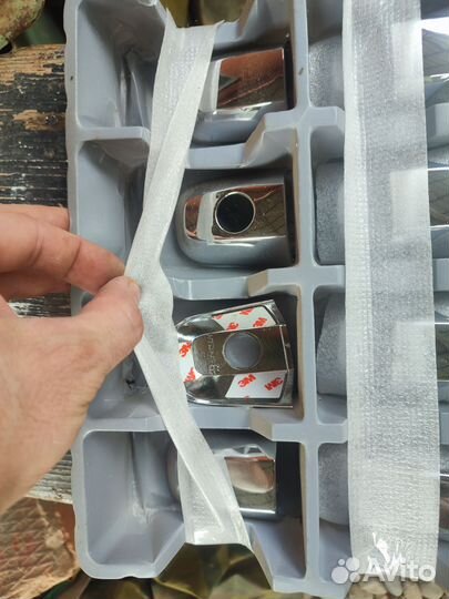 Накладки хром на ручки Киа Соренто 1