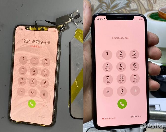 Замена стекла,тачскрина дисплея телефона