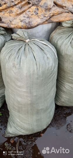 Навоз конский в мешках перегной