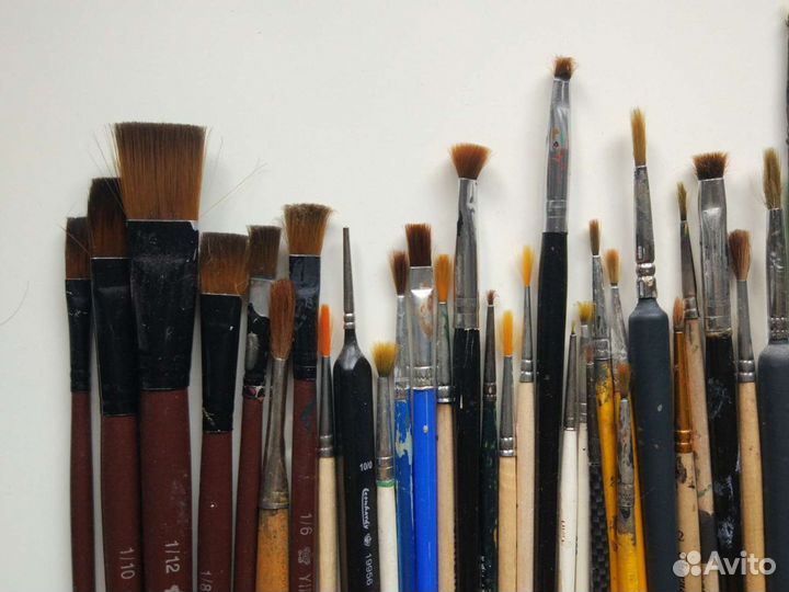 Кисти художественные синтетика и белка