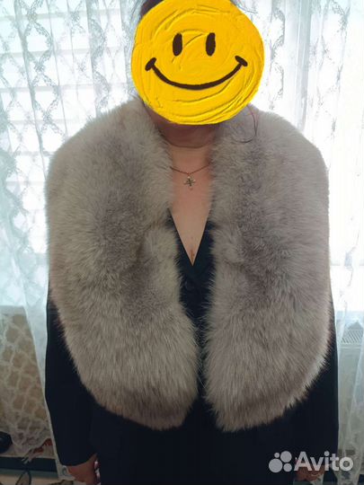 Меховой воротник песец