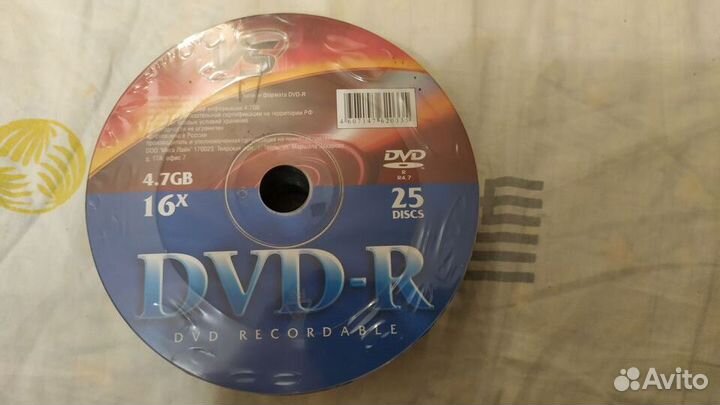 Упаковка DVD-R дисков-25 штук