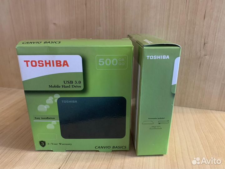 Внешний жесткий диск Toshiba canvio basics 500 gb