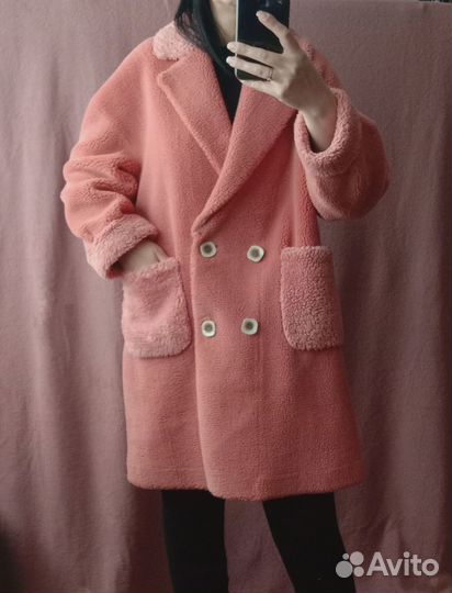 Пальто меховое Modahonka Оверсайз 44 размер