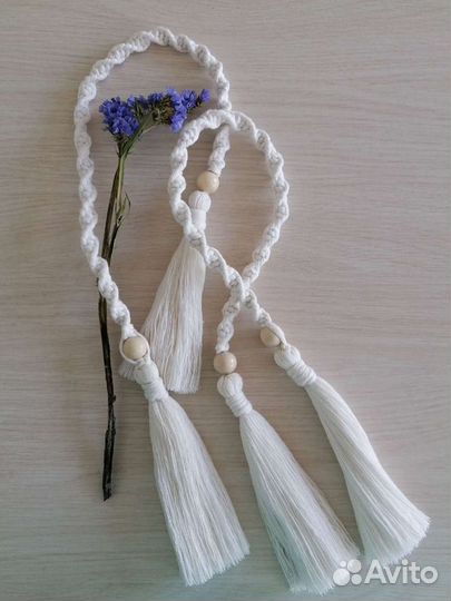 Подхваты для штор макраме