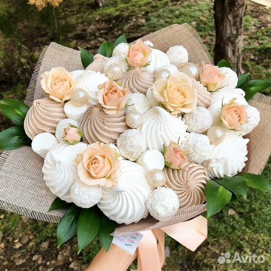 Сладкие букеты из зефира шикарный подарок