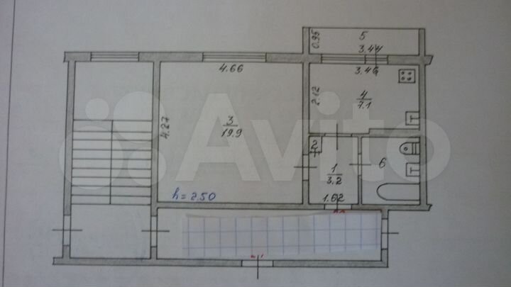 1-к. квартира, 35 м², 4/5 эт.