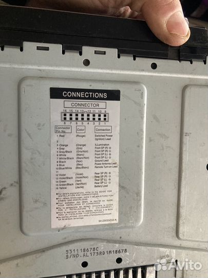 Магнитола alpine cde 175R