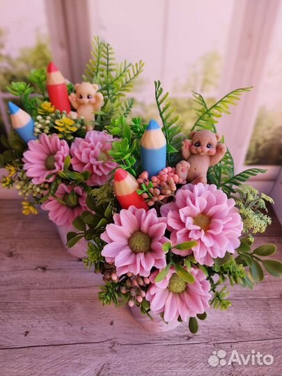 Букет воспитателю