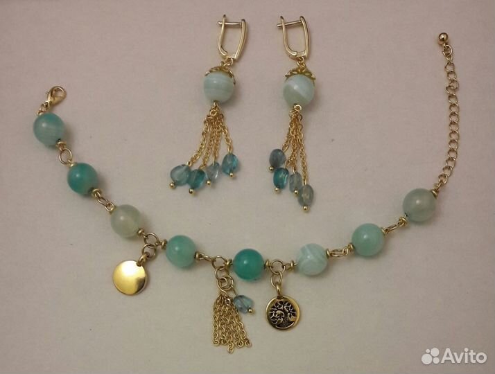 Гарнитур из натуральных камней