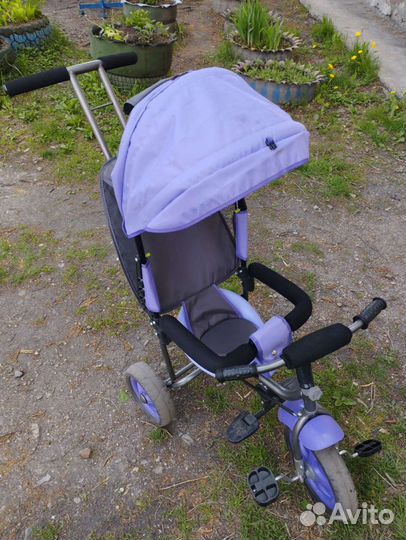 Велосипед коляска с ручкой