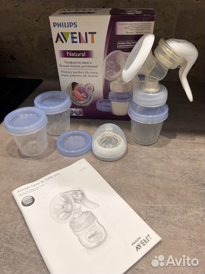 Молокоотсос ручной Avent и подогреватель