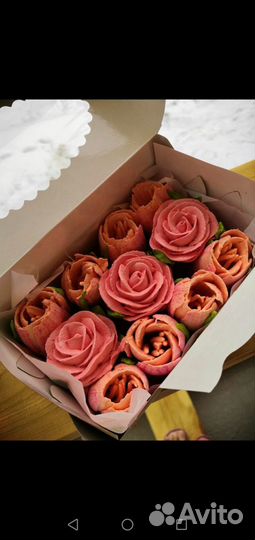 Зефирные цветы