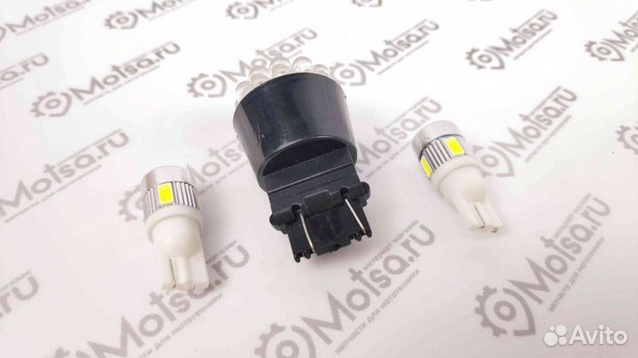 Лампа 12 В T10, 6 светодиодов SMD 5630 Super Whit