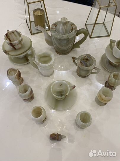 Сервиз чайный из оникса