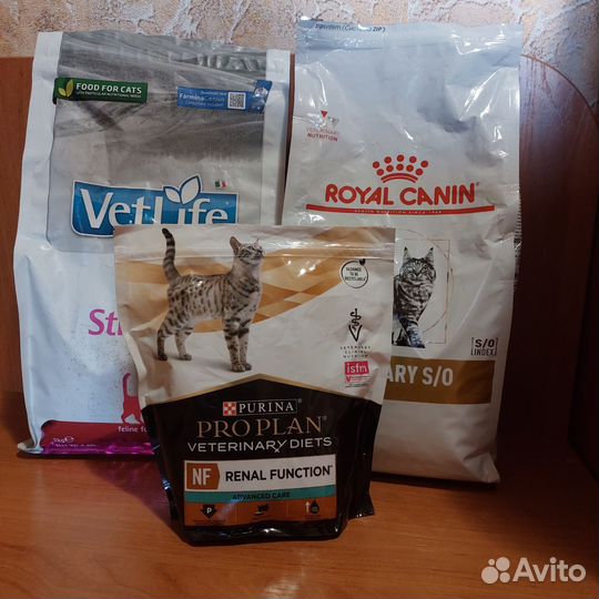 Корм для кошек VetLife, royal canin, Purina