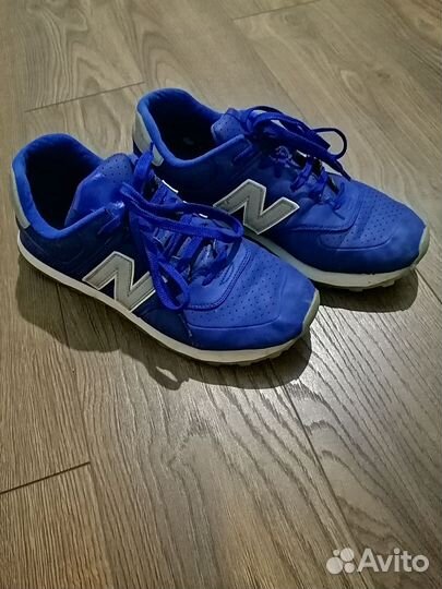 Кроссовки new balance 574 кожаные