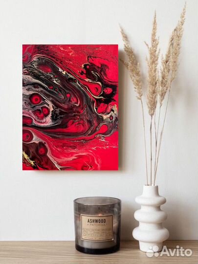 Картина флюид арт