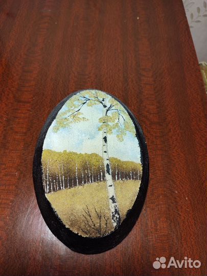 Панно деревянное с инкрустацией