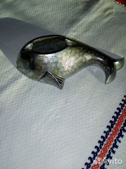 Пепельница мельхиор рыбка 70-80г.г