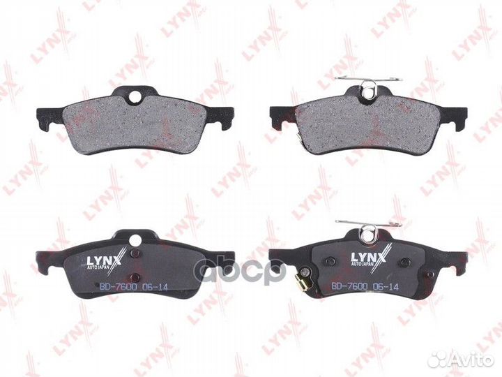 Колодки тормозные дисковые зад BD7600 lynxauto
