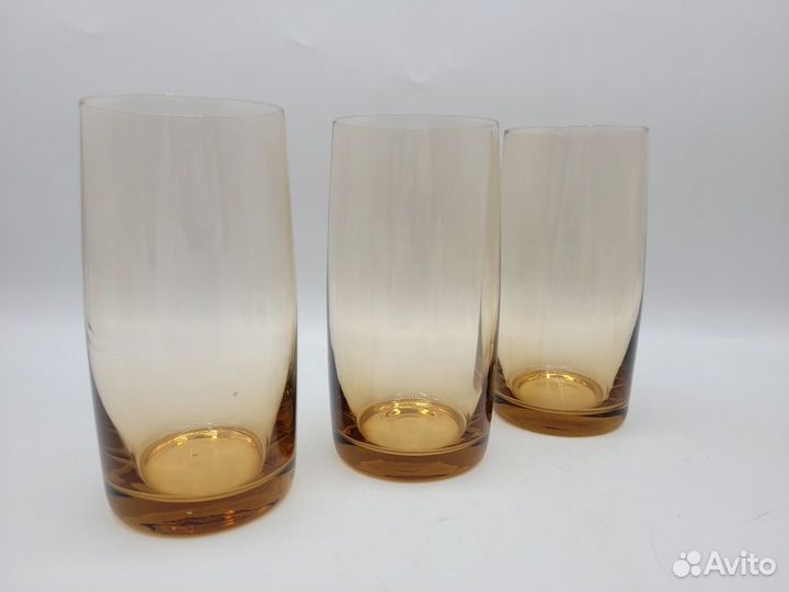 Стаканы цветное карамельное стекло набор 5 шт