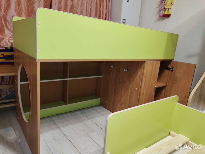 Кровать-чердак +выкатная кровать