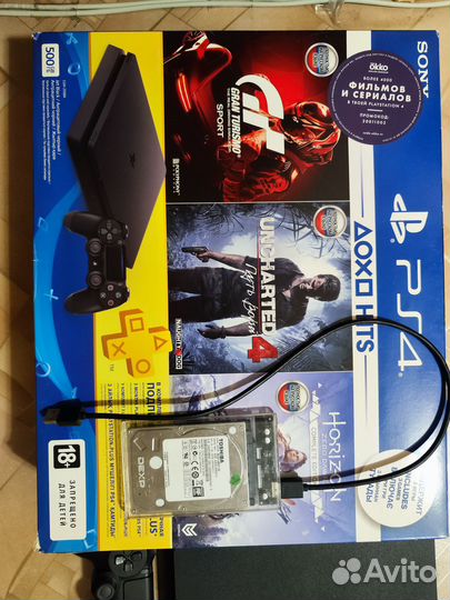 Прошитая PS4 slim 500гб